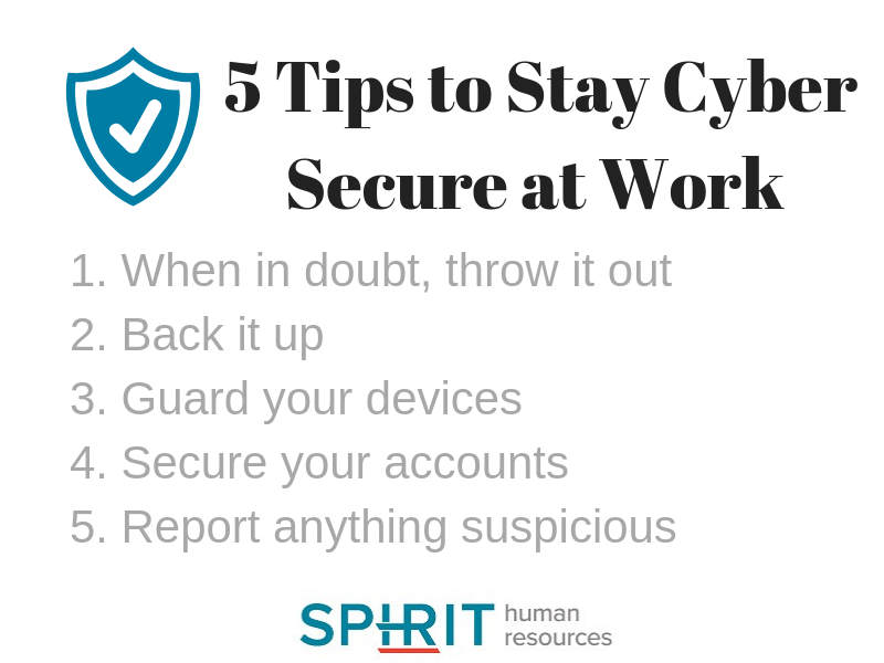 5 Simple Tips to Stay Cyber Secure at Work